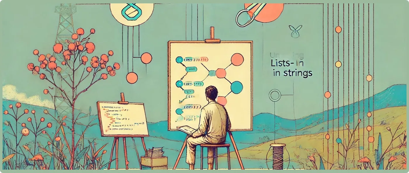 Softanza Lists-in-Strings, by Microsoft Image Create AI